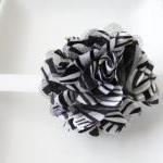 Zebra Print Puff Elastic He..