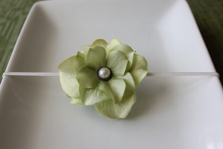 Spring Green Flower Headband